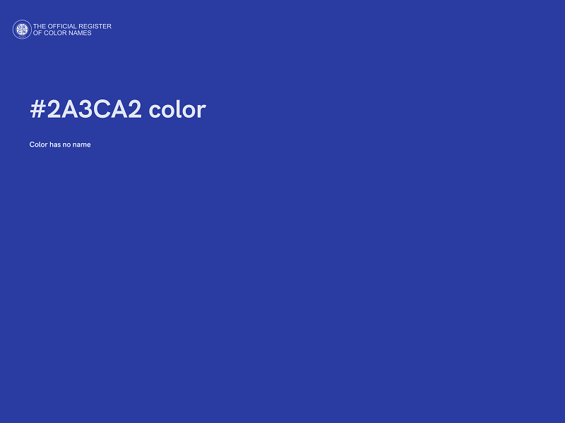 #2A3CA2 color image