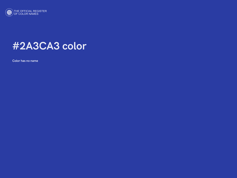 #2A3CA3 color image