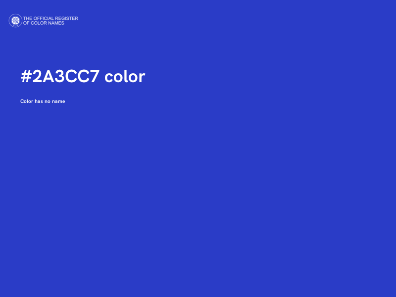 #2A3CC7 color image