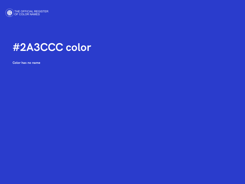 #2A3CCC color image