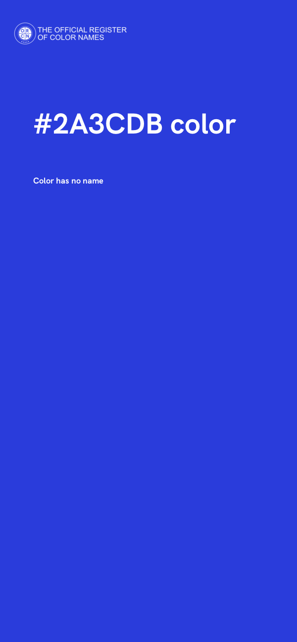 #2A3CDB color image