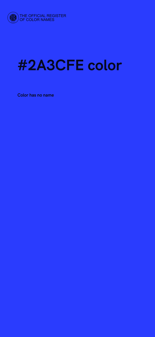 #2A3CFE color image