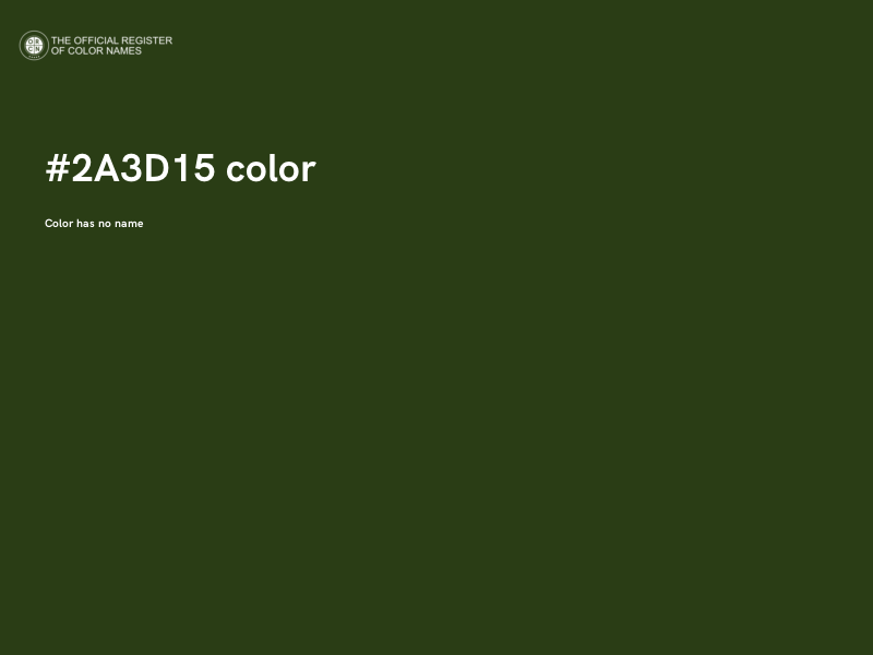 #2A3D15 color image