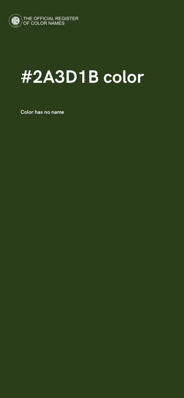 #2A3D1B color image