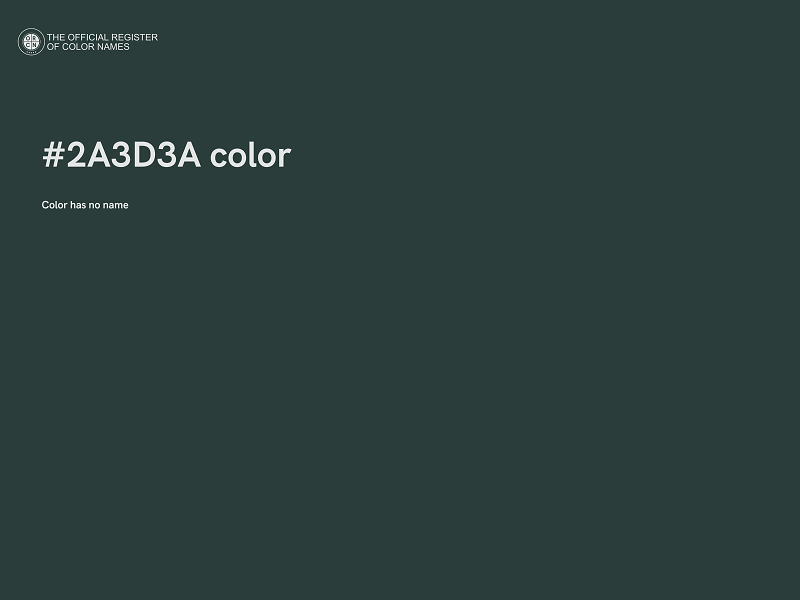 #2A3D3A color image