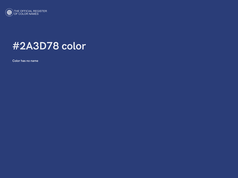 #2A3D78 color image