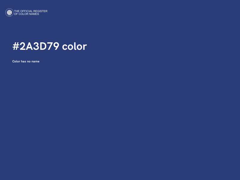 #2A3D79 color image