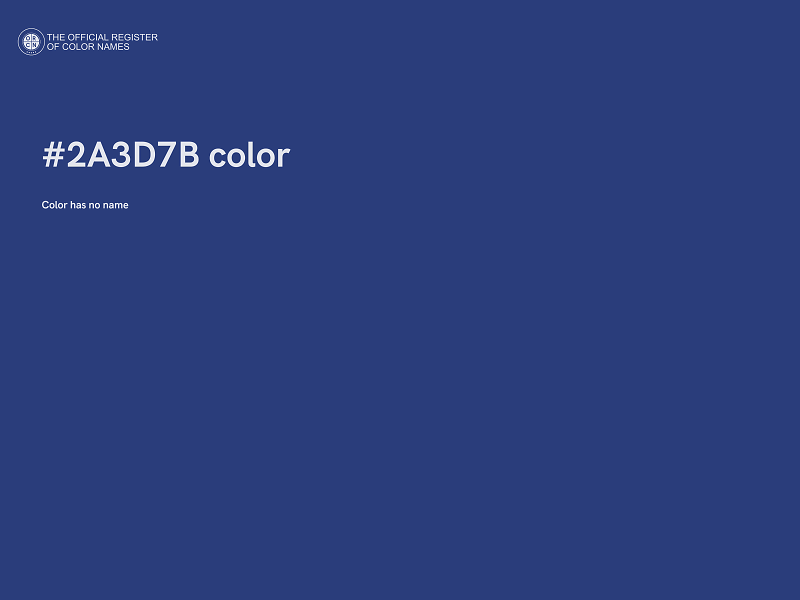 #2A3D7B color image