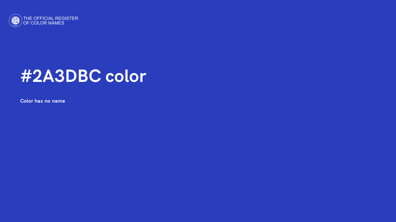 #2A3DBC color image