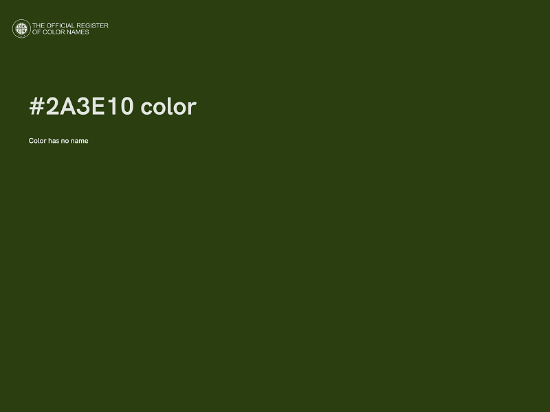 #2A3E10 color image