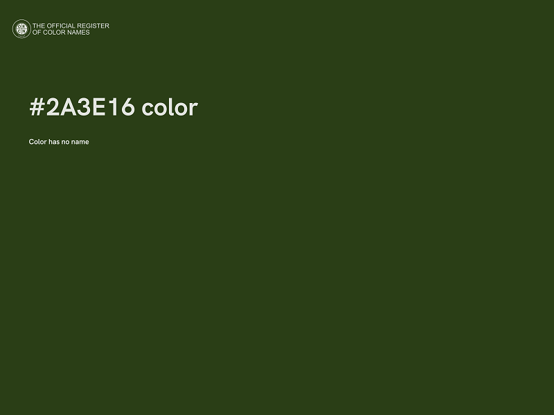 #2A3E16 color image