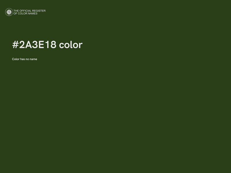 #2A3E18 color image