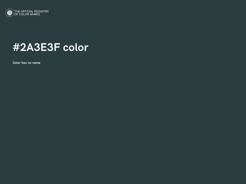 #2A3E3F color image