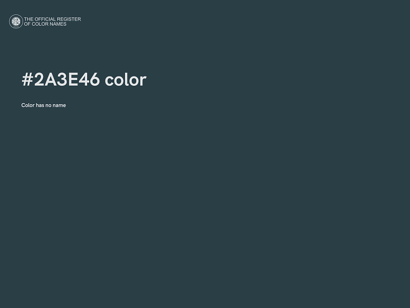 #2A3E46 color image