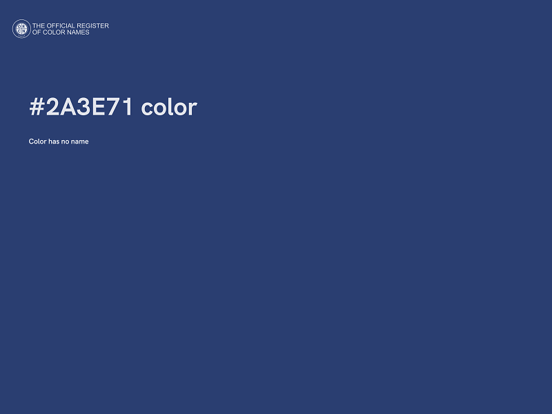 #2A3E71 color image