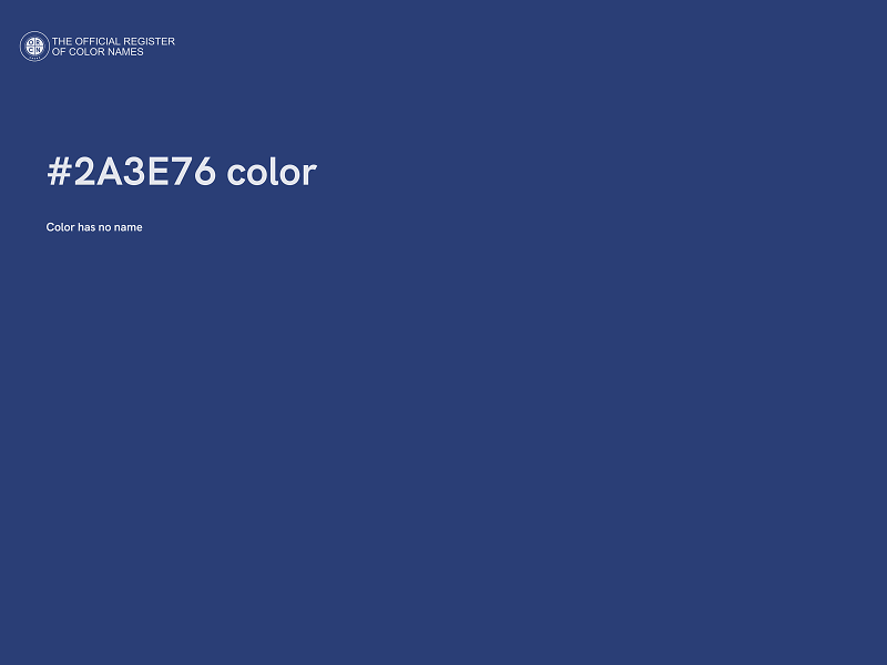 #2A3E76 color image