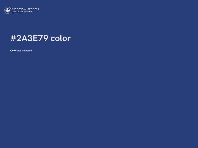 #2A3E79 color image