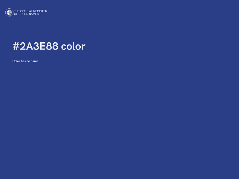 #2A3E88 color image