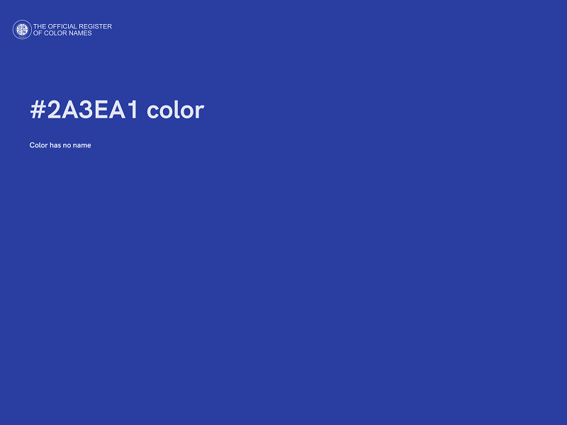 #2A3EA1 color image