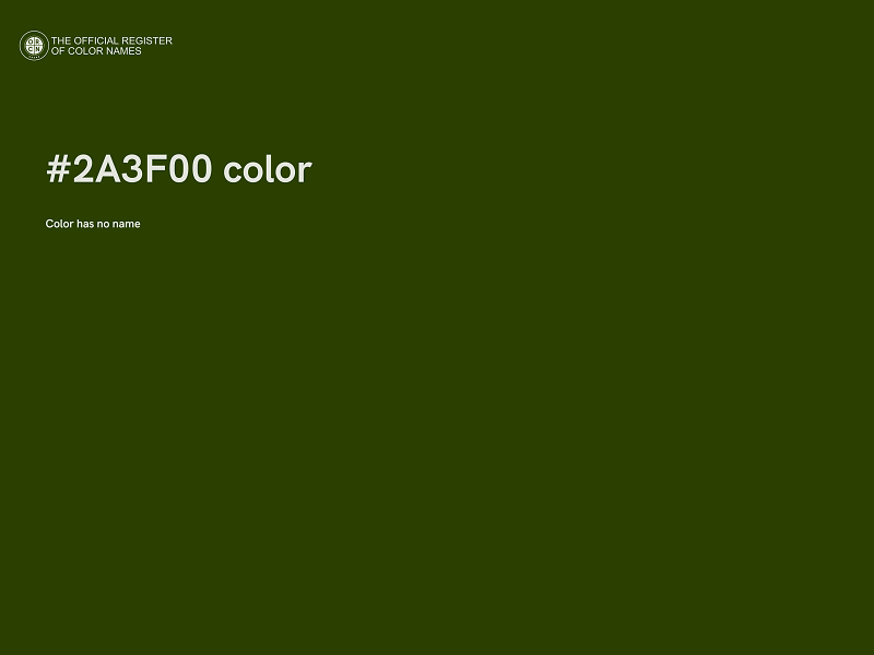 #2A3F00 color image