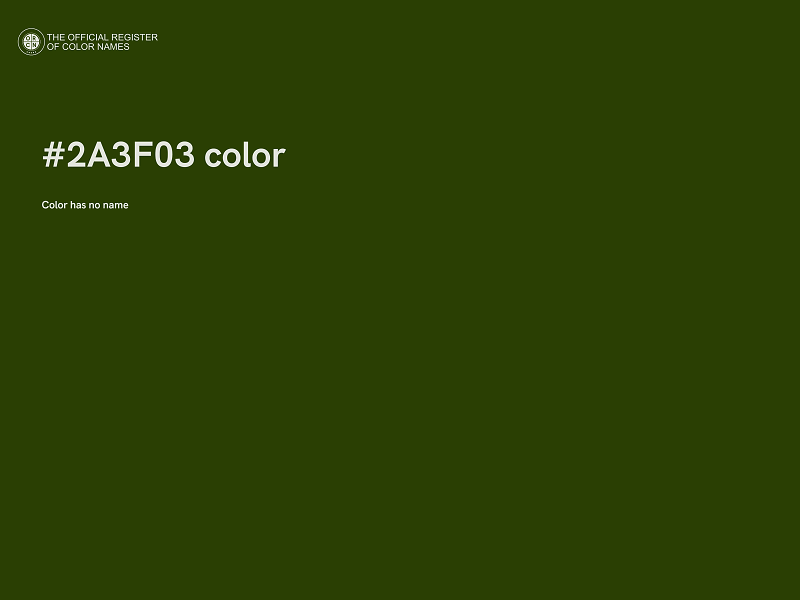 #2A3F03 color image