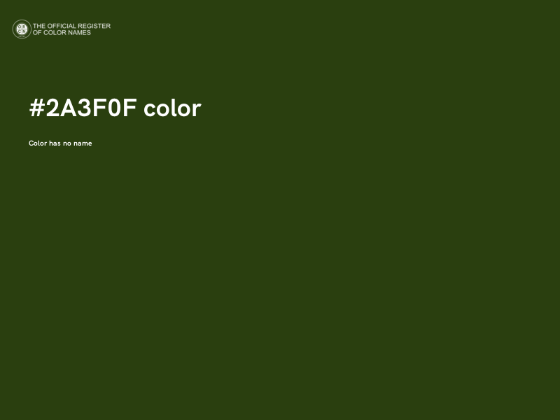 #2A3F0F color image