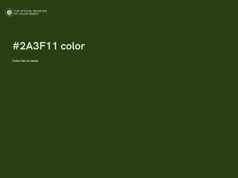 #2A3F11 color image