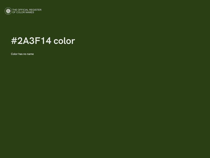 #2A3F14 color image