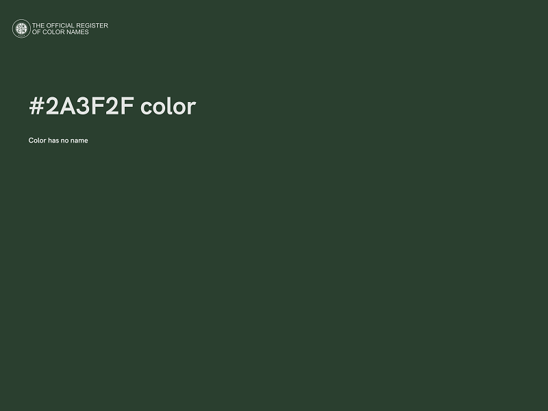 #2A3F2F color image