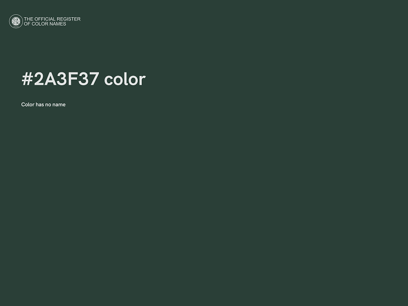 #2A3F37 color image