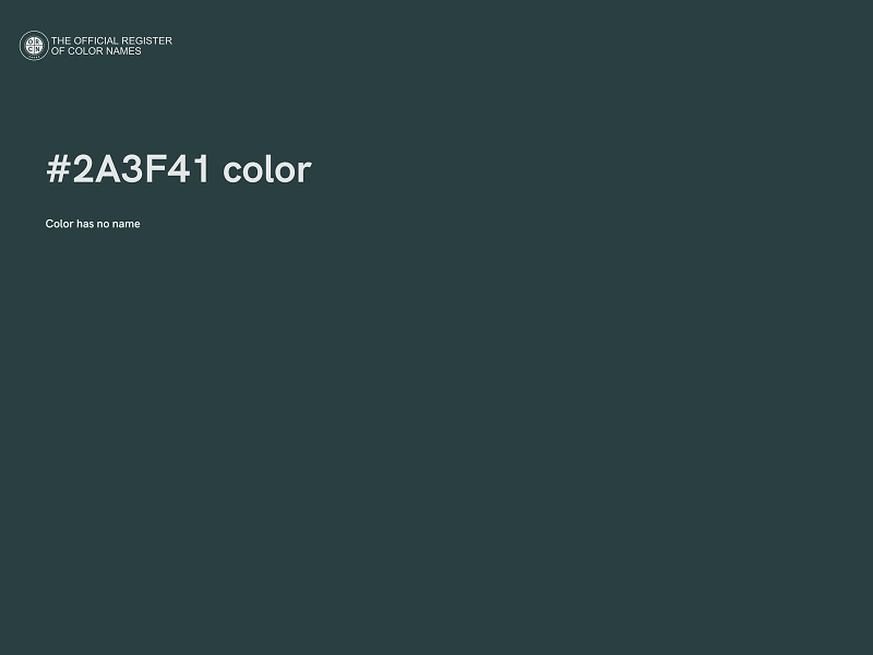 #2A3F41 color image