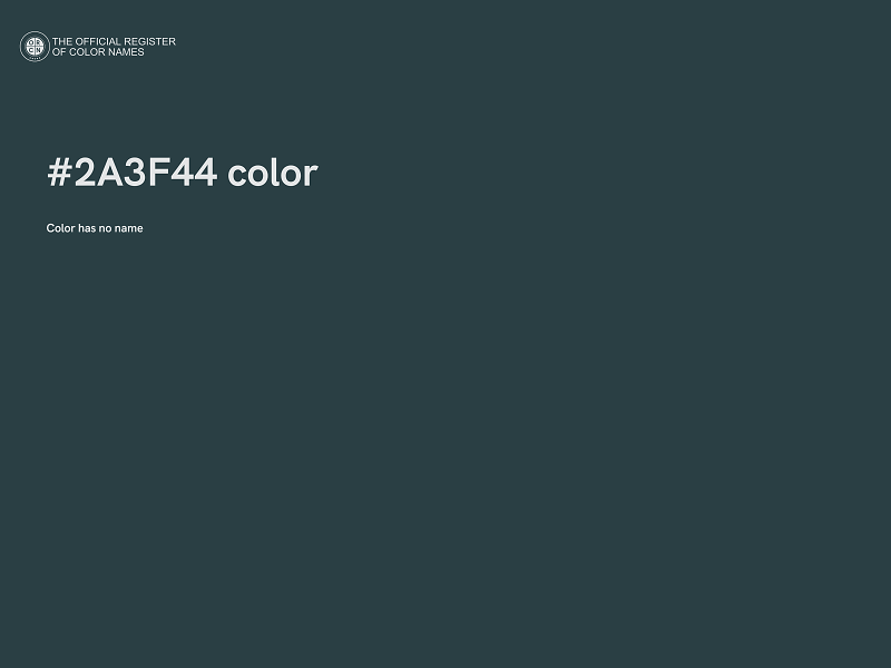 #2A3F44 color image