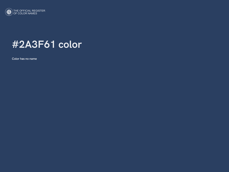 #2A3F61 color image