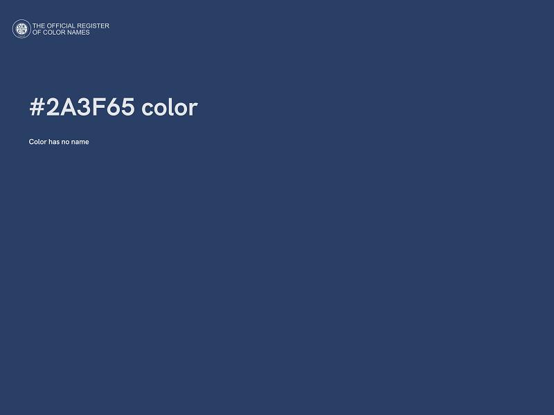 #2A3F65 color image