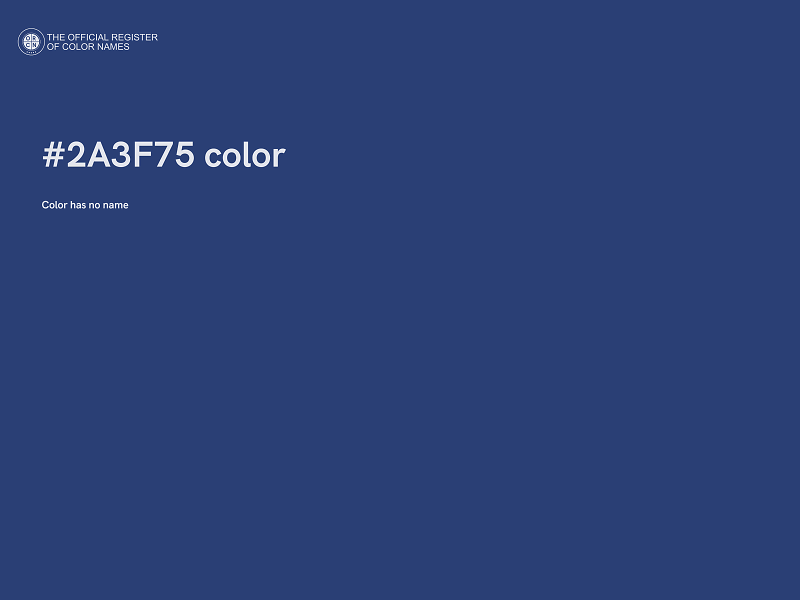 #2A3F75 color image