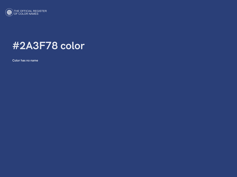 #2A3F78 color image