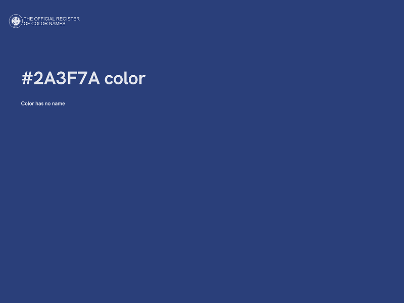 #2A3F7A color image