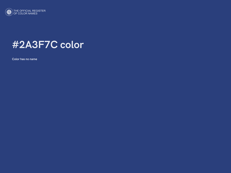 #2A3F7C color image