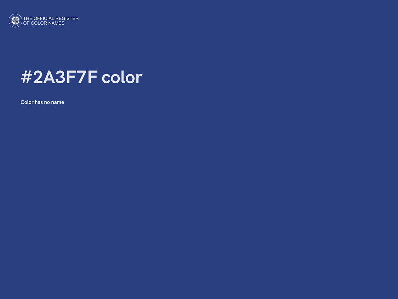 #2A3F7F color image