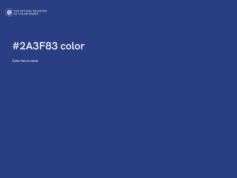 #2A3F83 color image