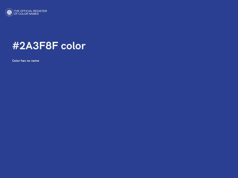 #2A3F8F color image