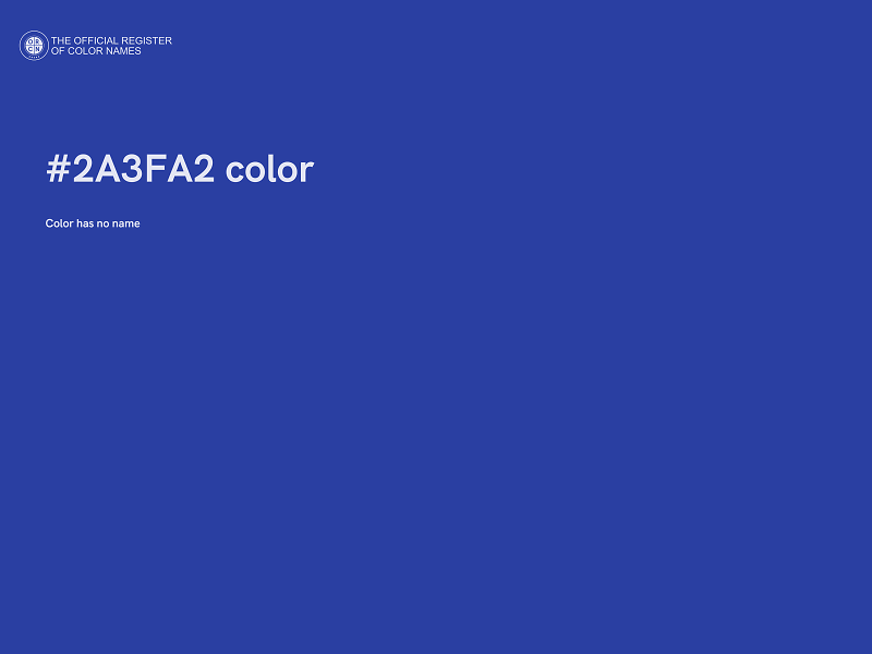 #2A3FA2 color image