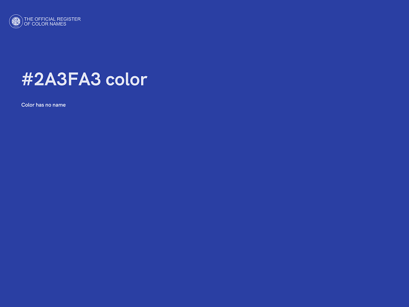 #2A3FA3 color image