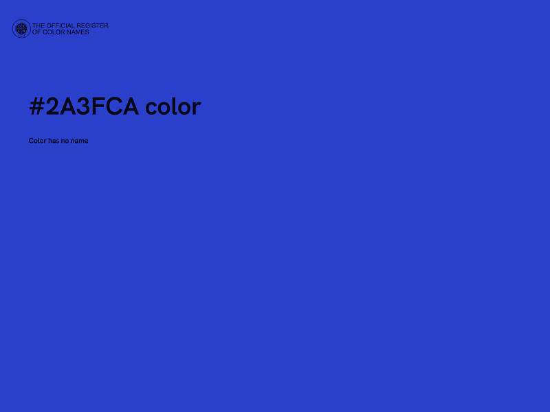 #2A3FCA color image