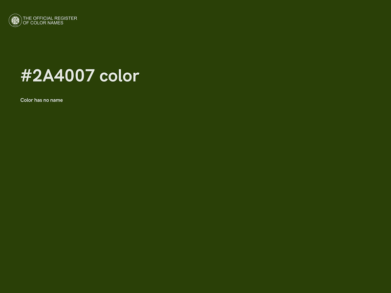 #2A4007 color image
