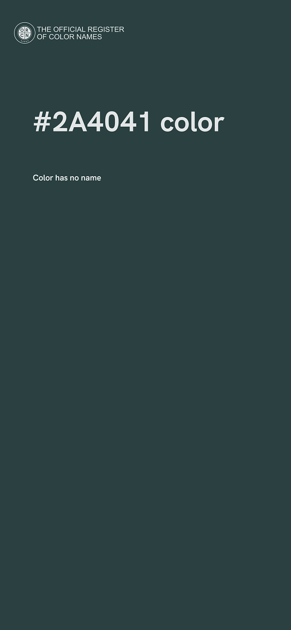 #2A4041 color image