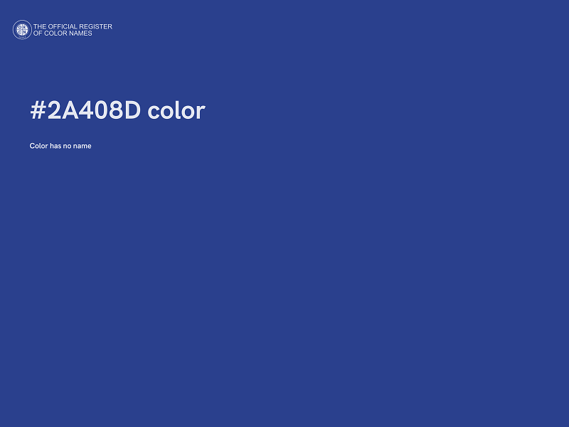 #2A408D color image