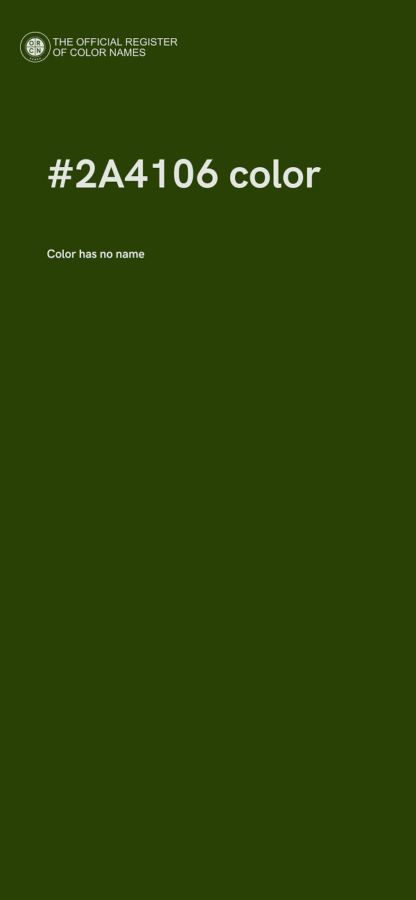#2A4106 color image