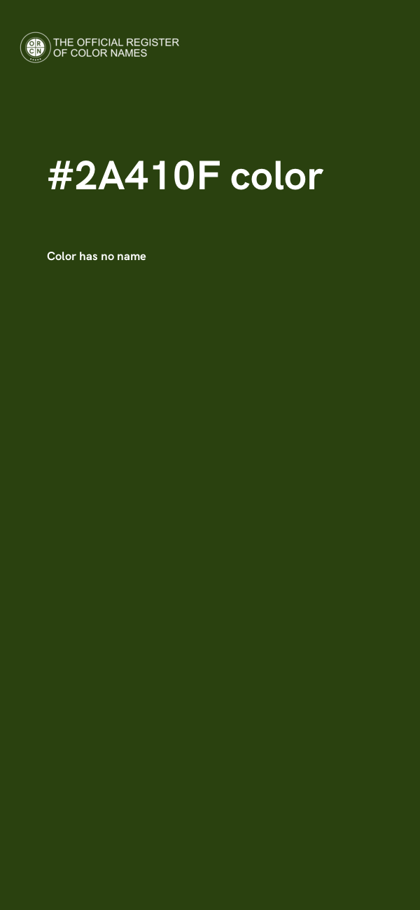#2A410F color image