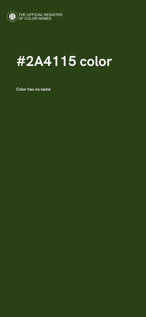 #2A4115 color image
